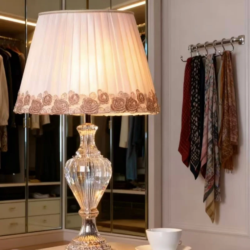 Elegante Kristall Dekorative Tischlampe