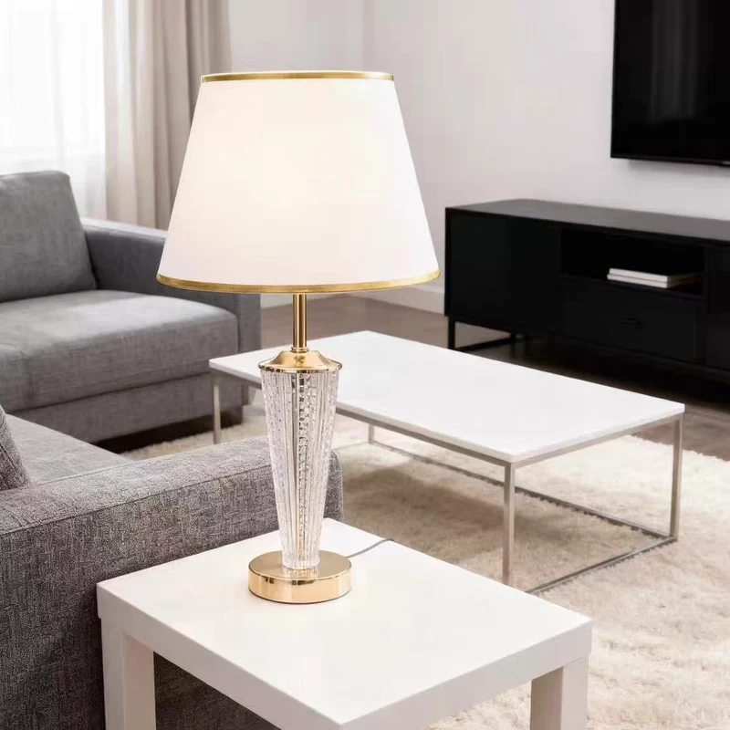 Elegante Kristall Akzent Tischlampe