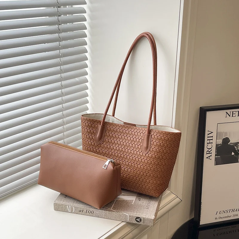 Gewebte Textur Schulter Tasche