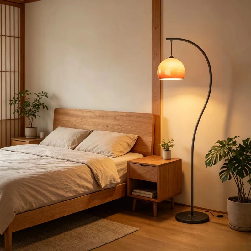 Arc Stehlampe mit Kuppelschirm