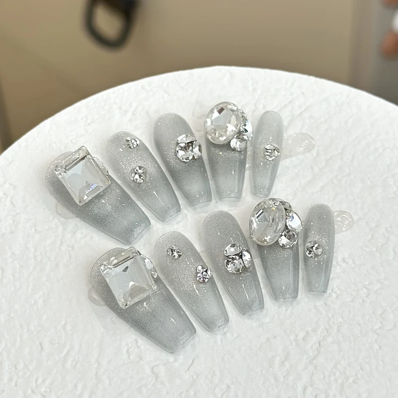 Glänzendes Glamour Press-On Nagelset