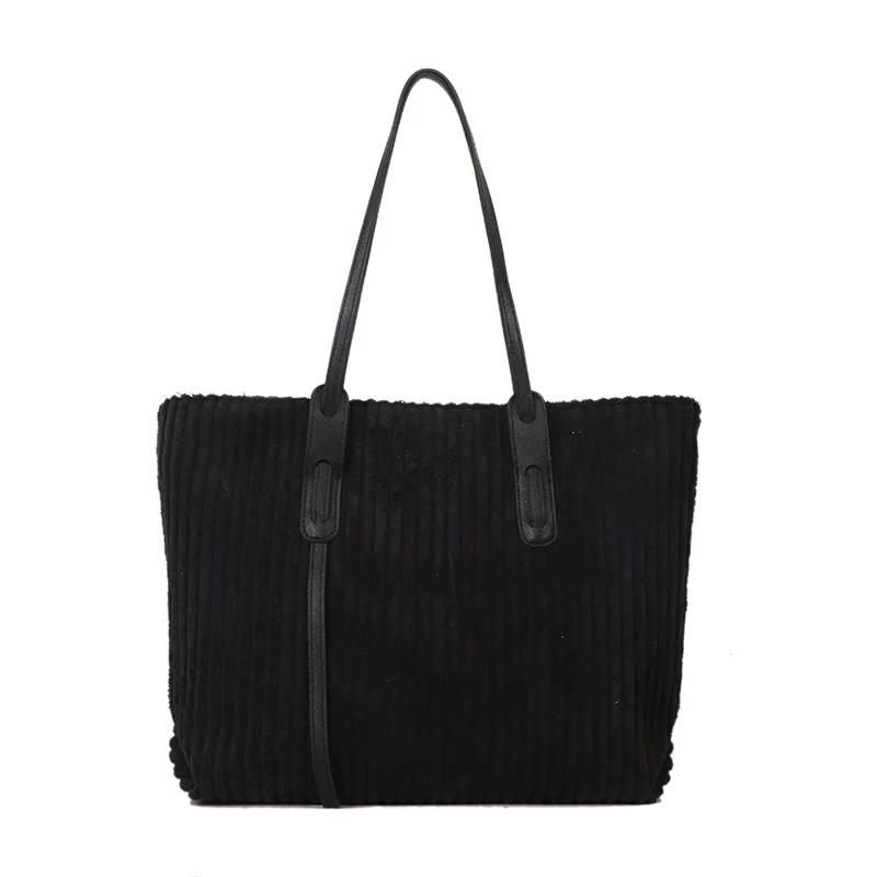 Strukturierte Velours-Tote-Tasche