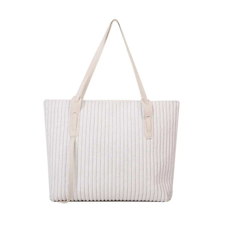 Strukturierte Velours-Tote-Tasche