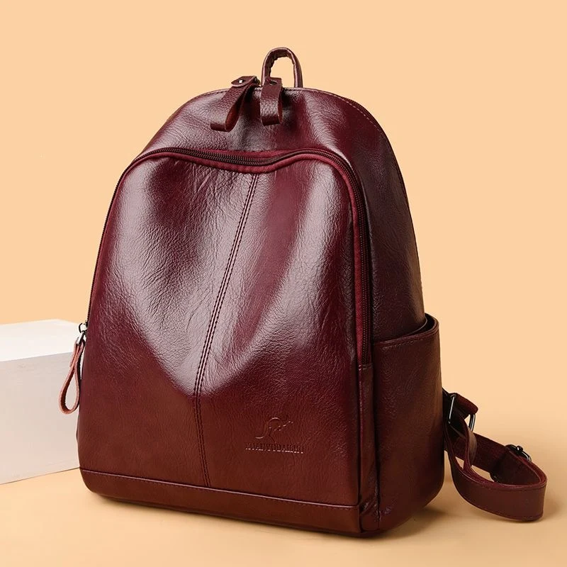 Damen Stilvolle Leder Rucksack Karnz