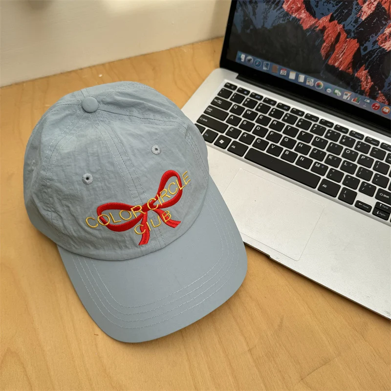 Damen bestickte Baseball Cap mit Schleifen-Detail Skanto
