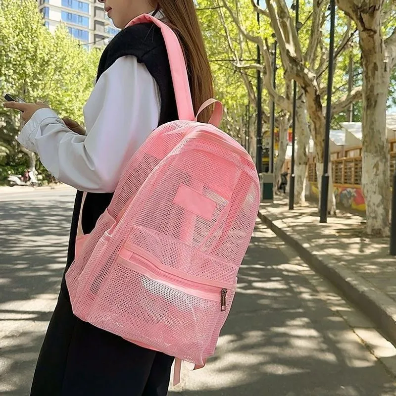 Stylische Mesh-Rucksack Karnz