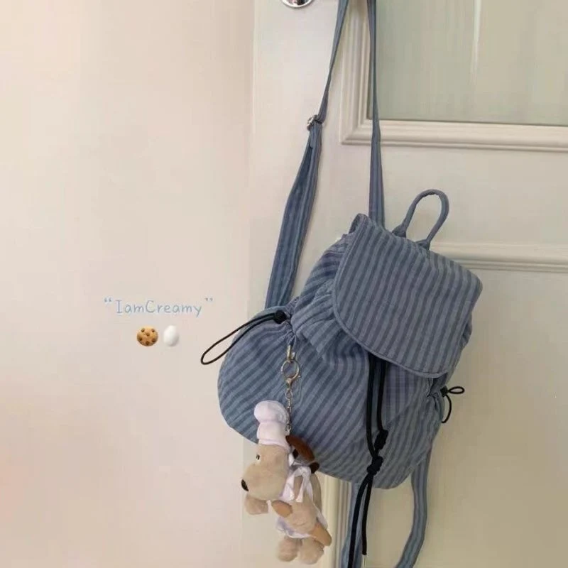 Gestreifter Casual Mini Rucksack Karnz