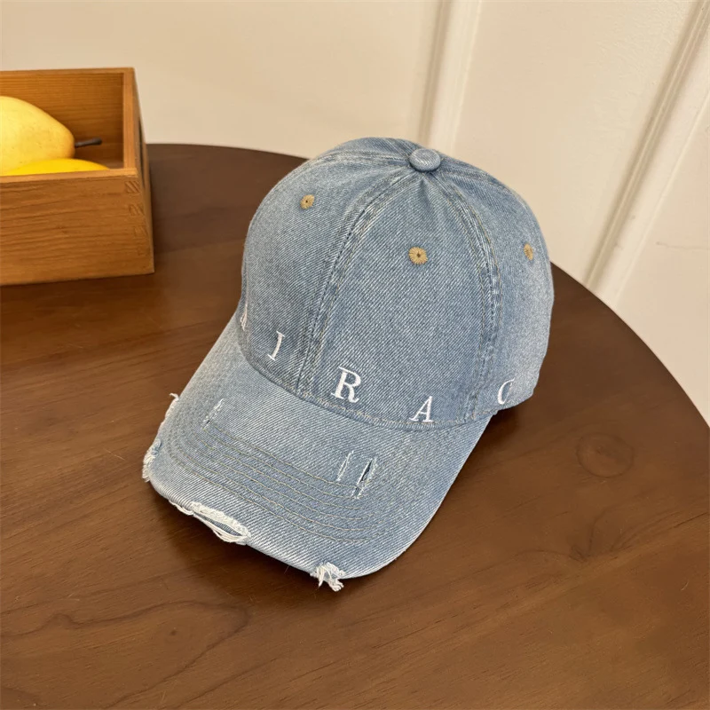 Damen Baseball Cap aus Denim im Used-Look Skanto
