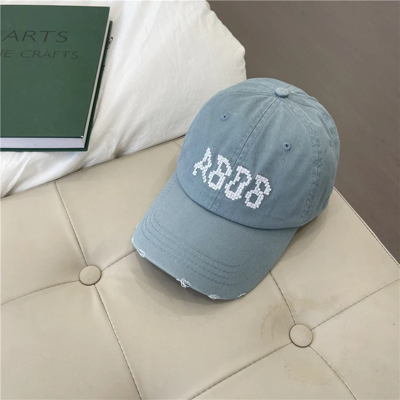 Skanto Damen Baseball Cap aus Baumwolle im Used-Look mit Grafik-Detail Skanto