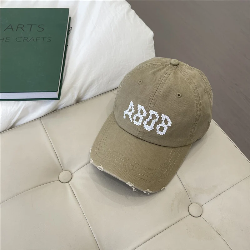 Skanto Damen Baseball Cap aus Baumwolle im Used-Look mit Grafik-Detail Skanto