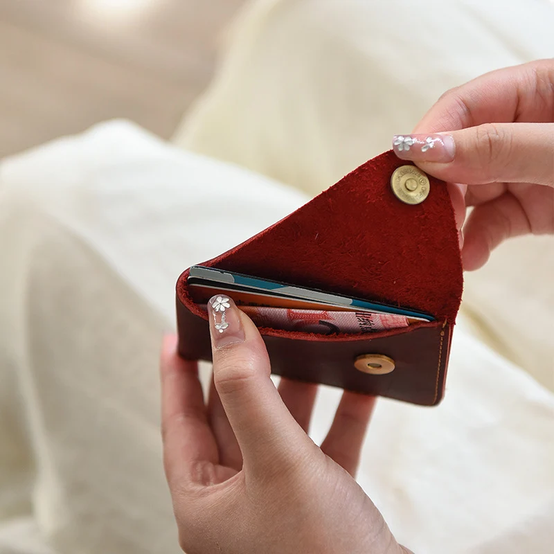 Stylische Leder Kartenbörse