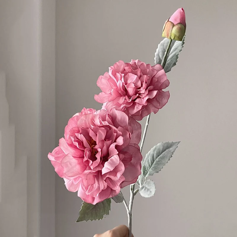 Realistische Pfingstrose Blumenstiel