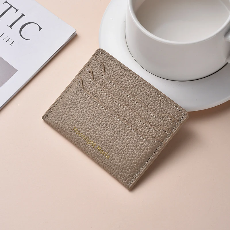 Texturiertes Leder RFID-blockierendes Kartenetui