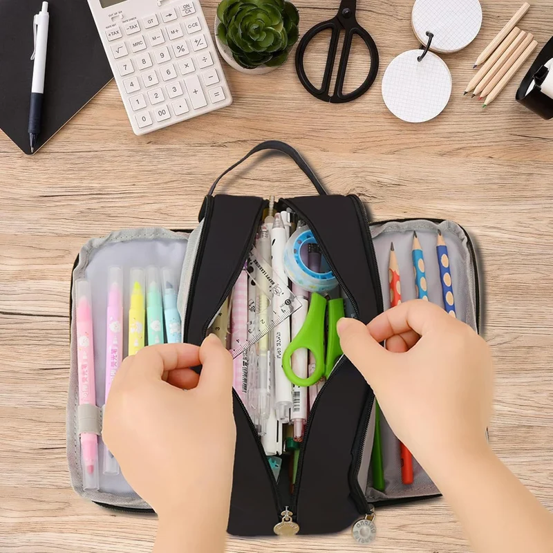 Stylische Mehrfachfächer-Stiftetasche