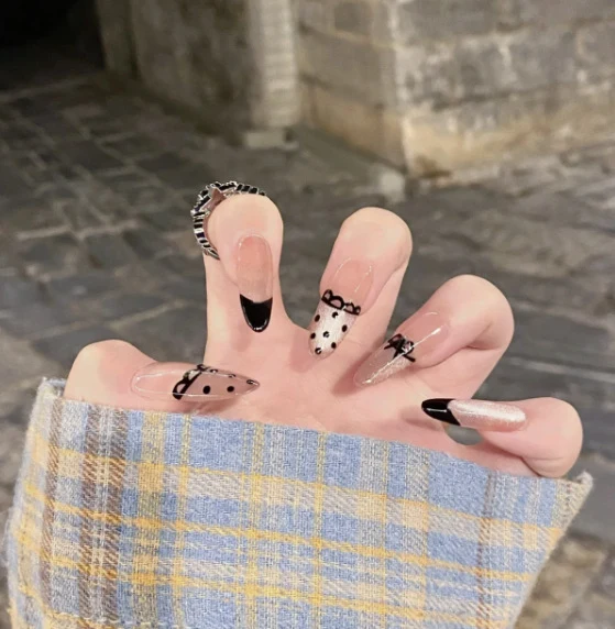 Premium Glänzende Gel Nagelverlängerungen