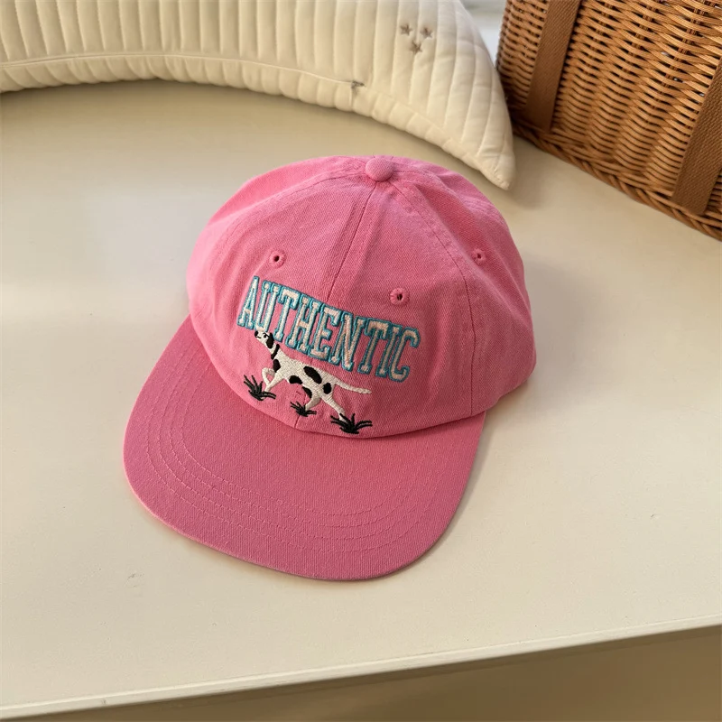 Bestickte Baseballkappe mit Kuh-Grafik für Damen Skanto