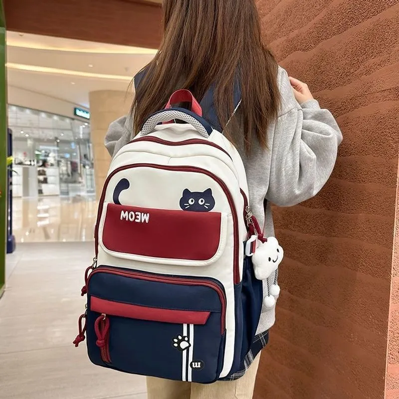 Lustiger katzenmotivierter Schulrucksack Karnz