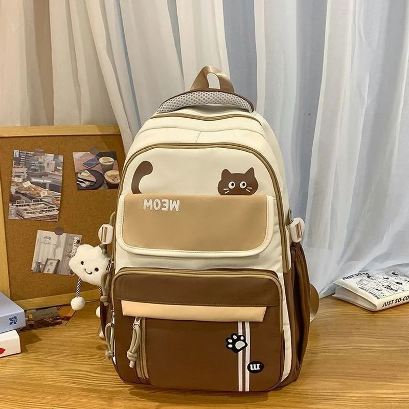 Lustiger katzenmotivierter Schulrucksack Karnz