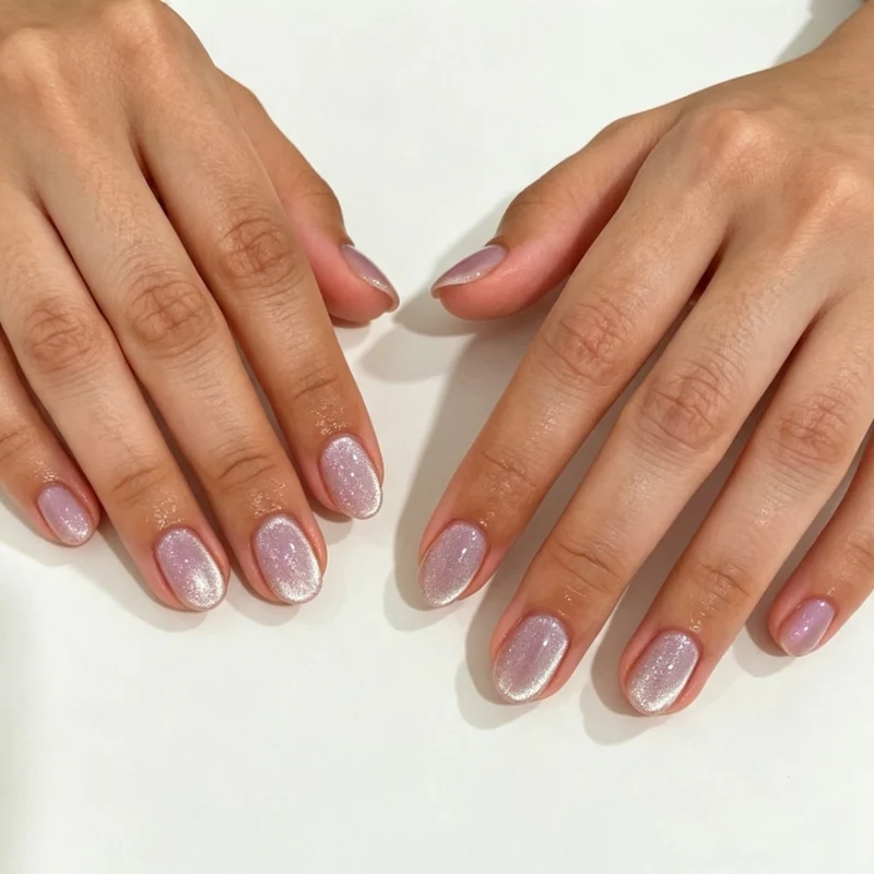 Glänzende Gel-Nagelerweiterungen