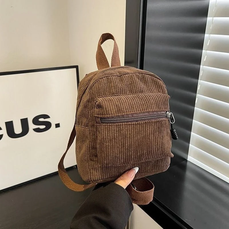 Kompakter Cord-Ripp- Mini-Rucksack Karnz
