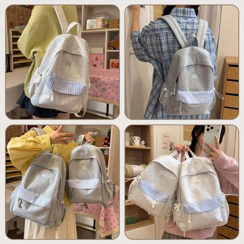 Lässiger weicher Stoff Rucksack Karnz