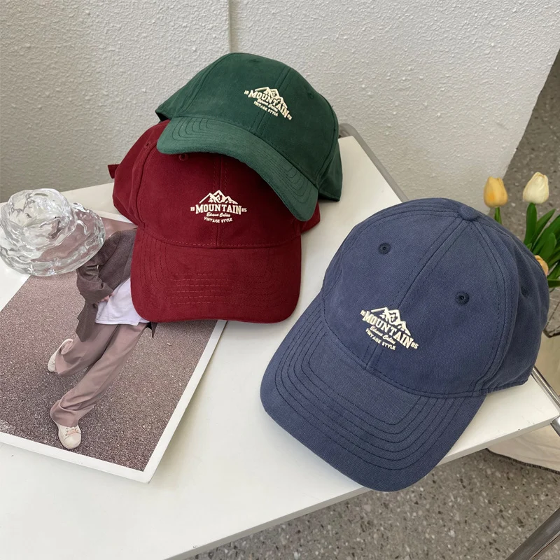 Vintage-inspirierte Berg-Grafik Baseballkappe für Herren Skanto