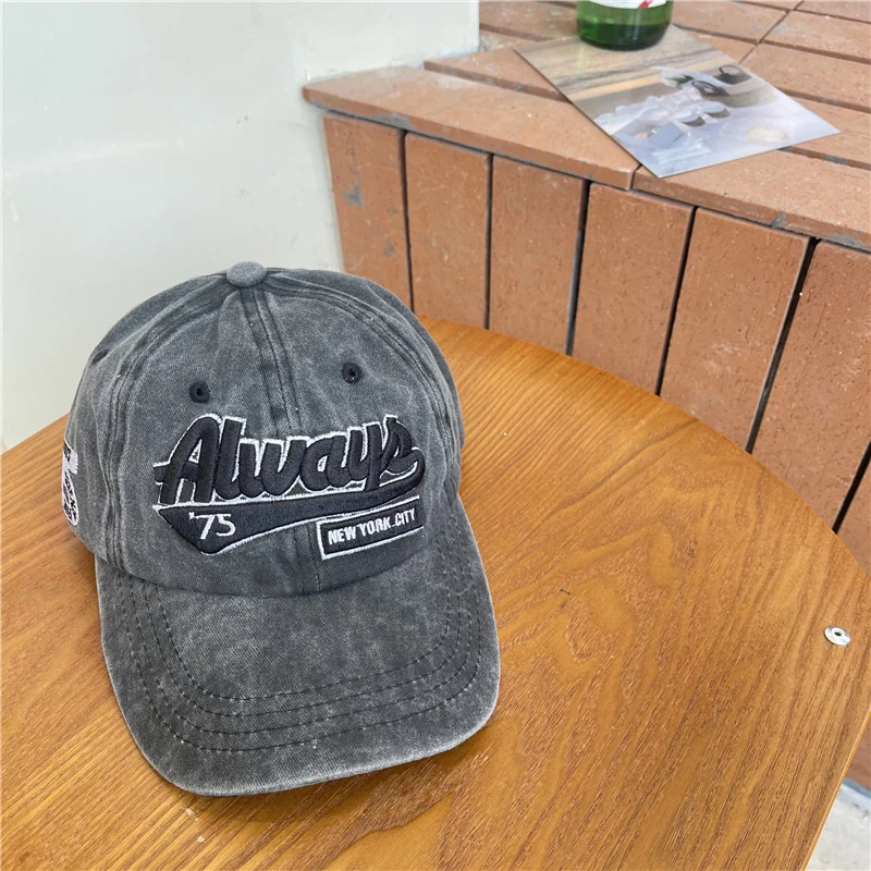 Vintage-inspirierte Distressed Baumwoll-Baseballkappe für Herren Skanto