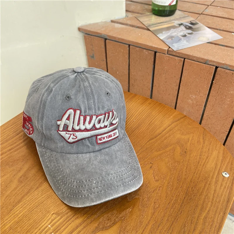 Vintage-inspirierte Distressed Baumwoll-Baseballkappe für Herren Skanto