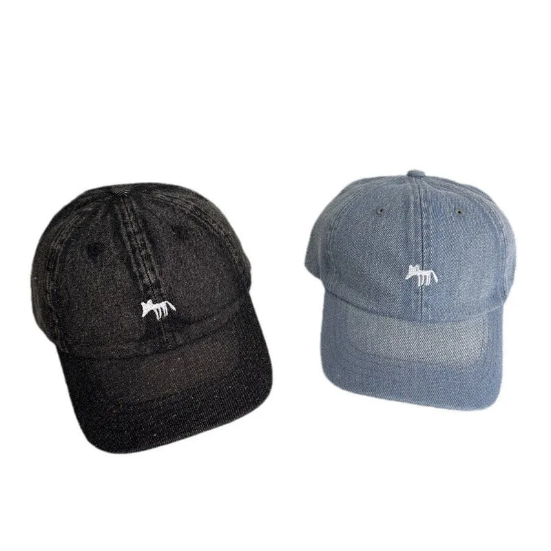 Herren Lässige Grafik Denim-Baseballkappe Skanto
