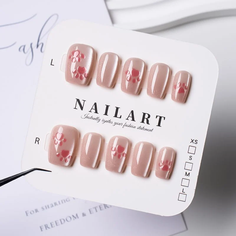 Press-On Leopardenmuster Nagelspitzen