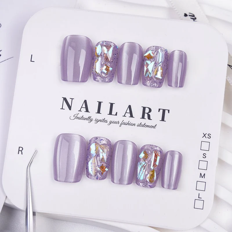 Press-On Leopardenmuster Nagelspitzen