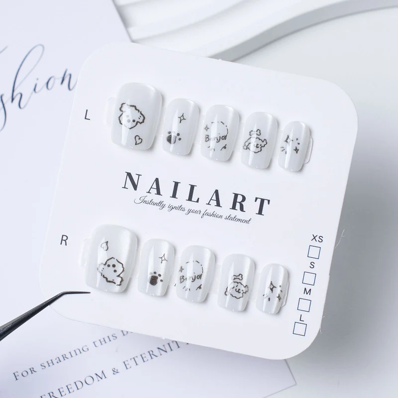 Press-On Leopardenmuster Nagelspitzen