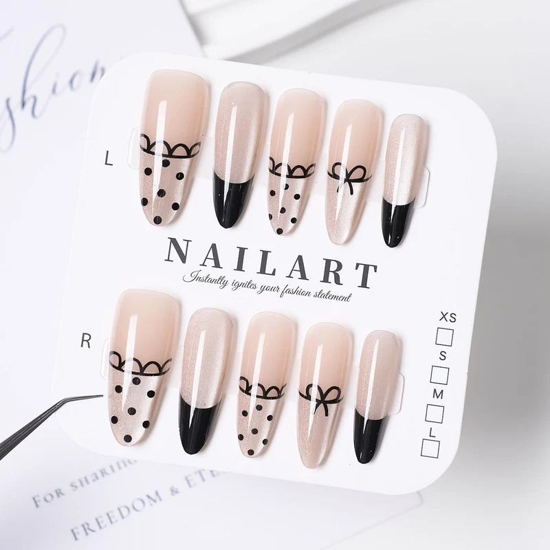 Press-On Leopardenmuster Nagelspitzen