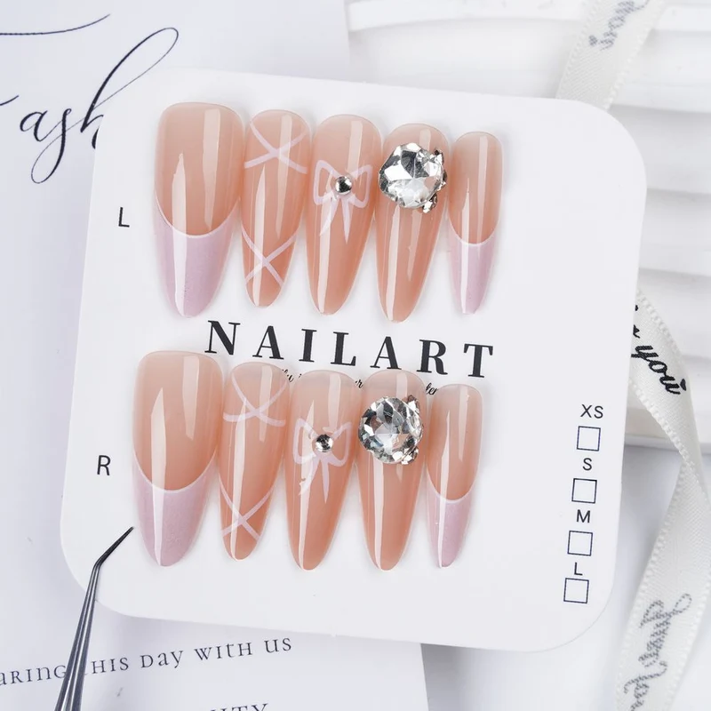 Press-On Leopardenmuster Nagelspitzen