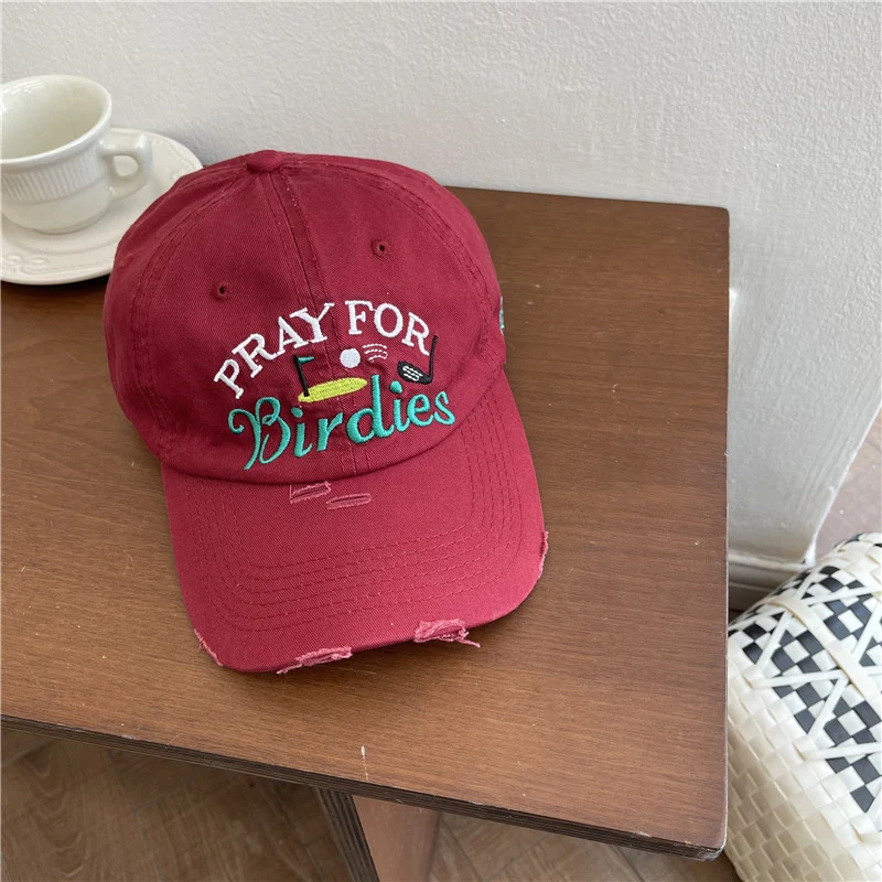 Damen Lässige Distressed-Baseballkappe mit Stickerei Skanto