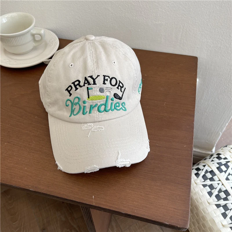 Damen Lässige Distressed-Baseballkappe mit Stickerei Skanto