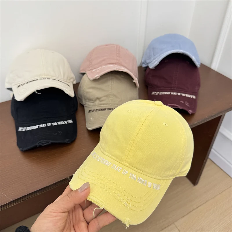 Vintage Distressed Baseballkappe für Herren Skanto