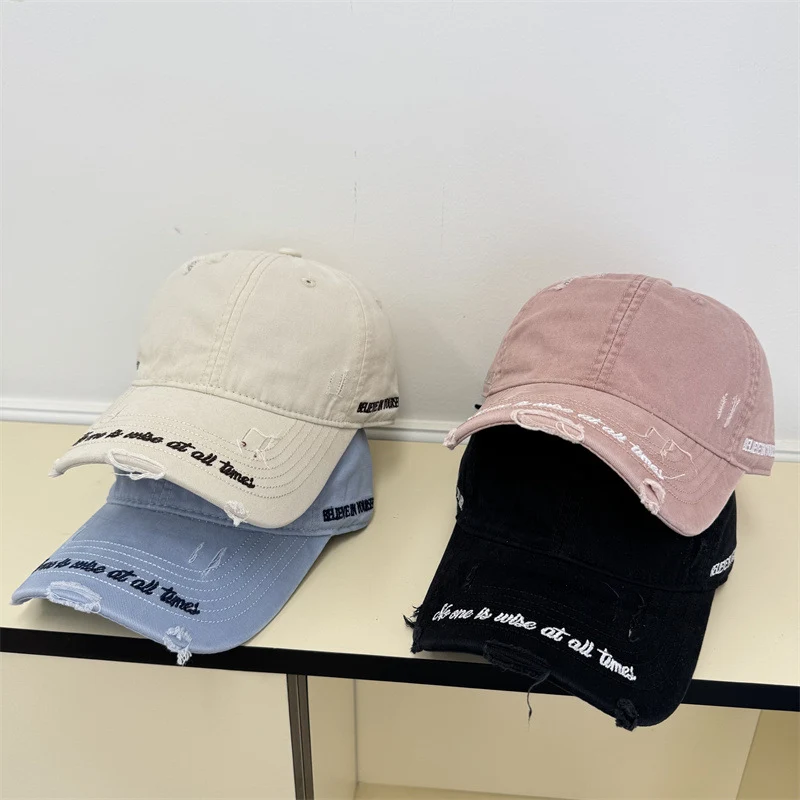 Vintage Distressed Baseballkappe für Herren Skanto