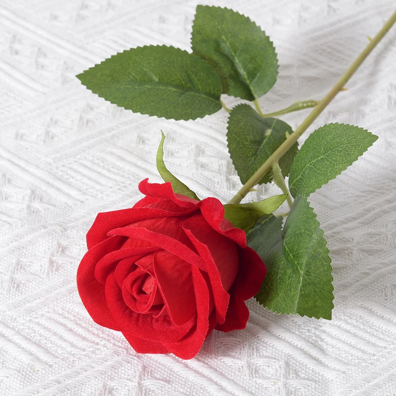 Elegante Seiden schwarze Rosenstiel
