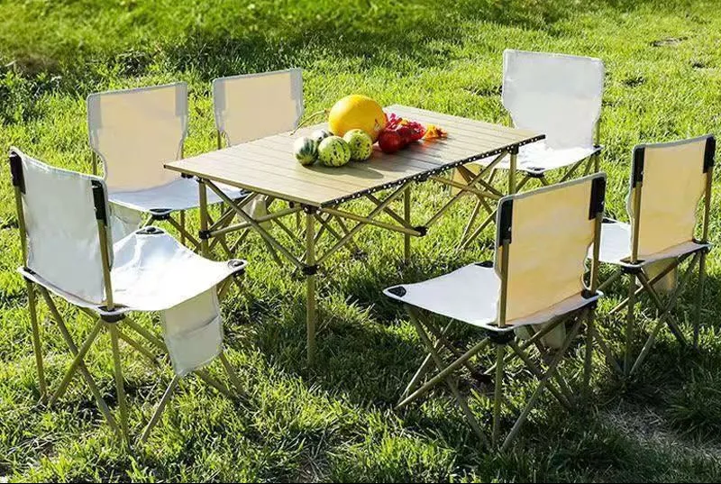 Tragbares Campingtisch- und Stuhlset Skanto