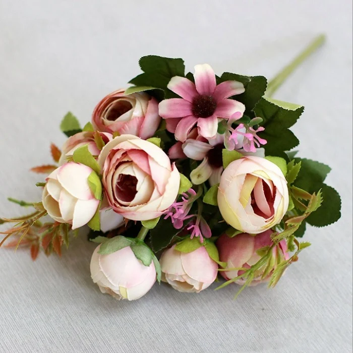 Realistische Faux-Pfingstrose Bouquets