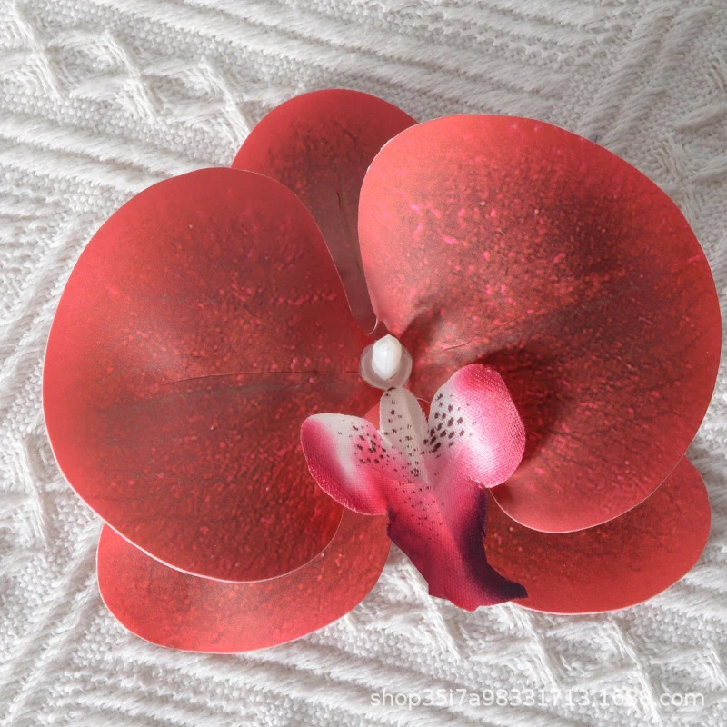 Elegante Stoff Orchideen Haarklammer