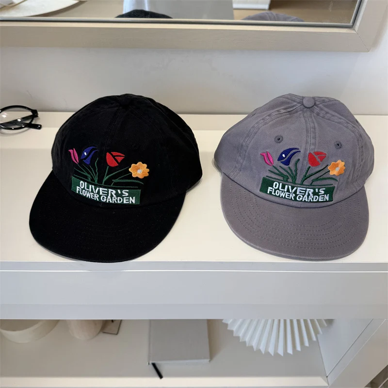 Bestickte Herren-Kappe mit Blumenmuster Skanto