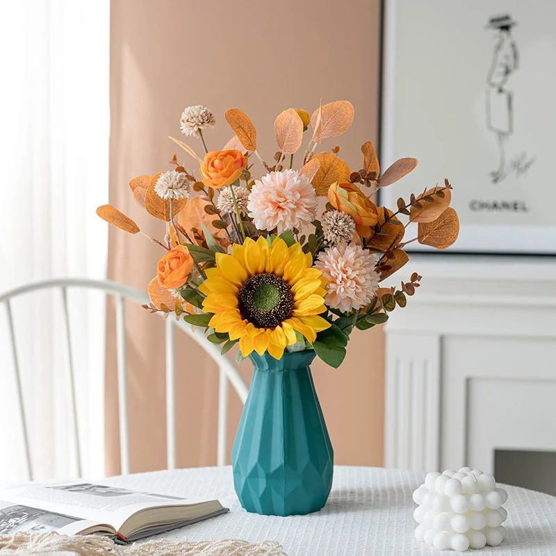 Premium Künstlicher Sonnenblumenstrauß