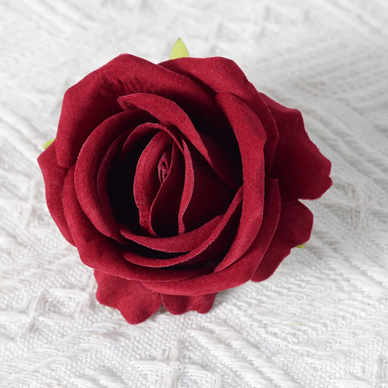 Dekorativer Samt Rose Pins Brosche