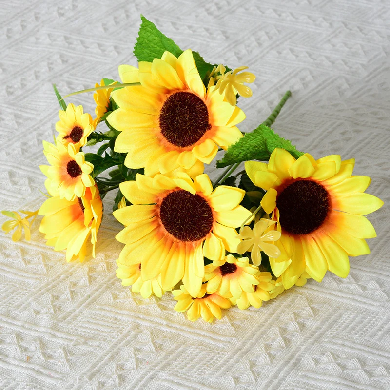 Dekorative Sonnenblumen Blumenstiel Anordnung