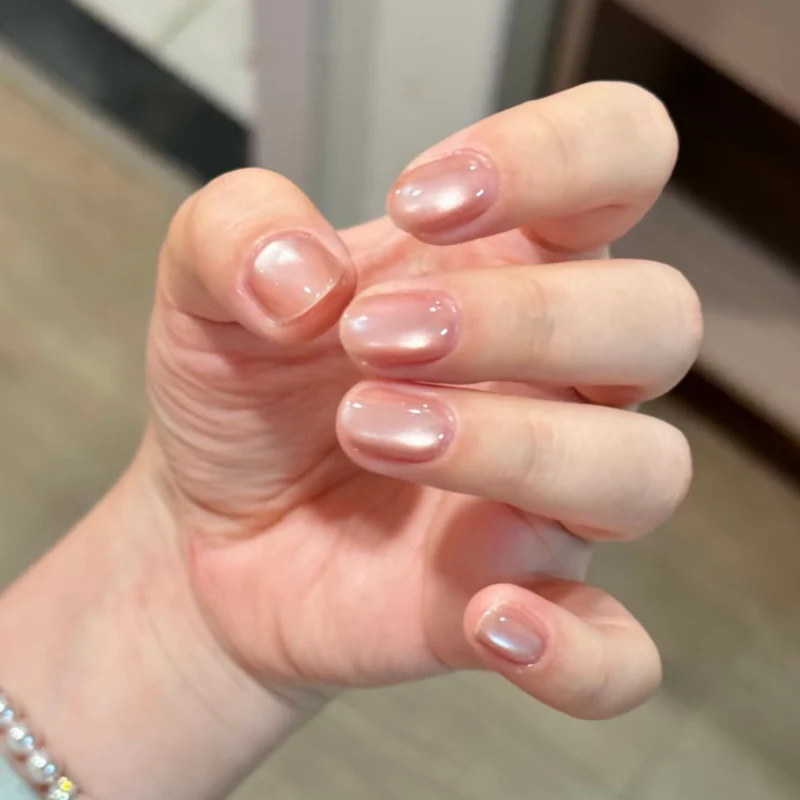 Glänzendes Ombre Quadrat Press-On Nagelset