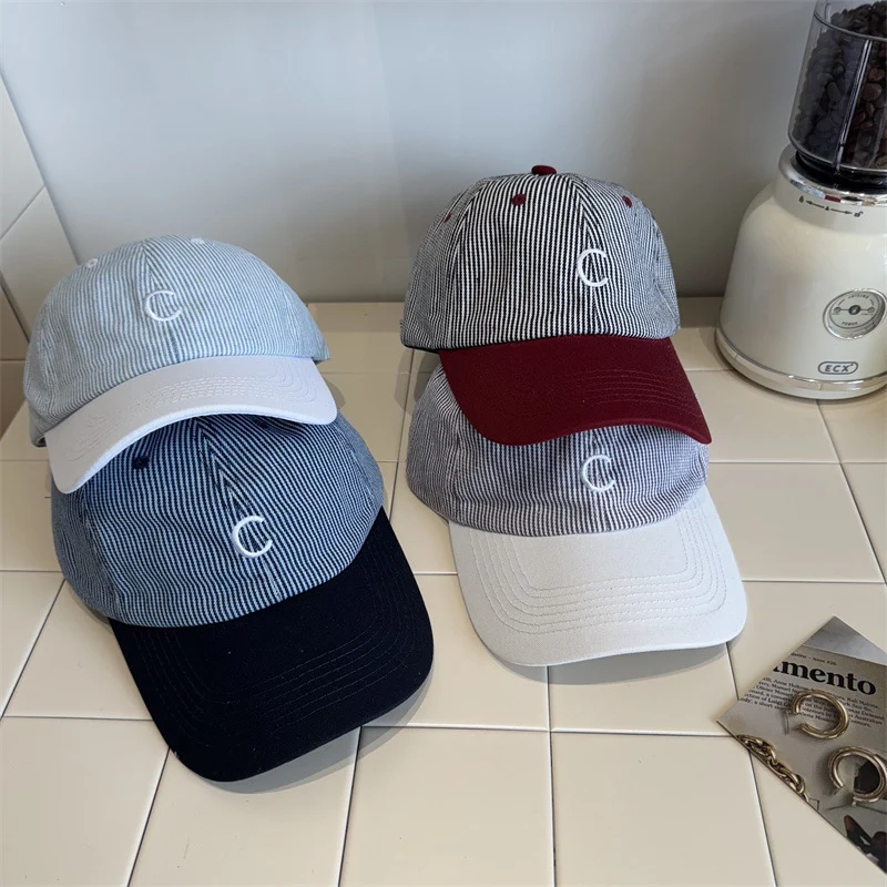 Klassische gestreifte Baseballkappe für Herren Skanto
