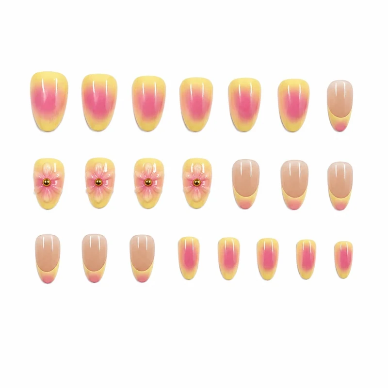 Florale Design Stiletto Nail Art Verbesserungen