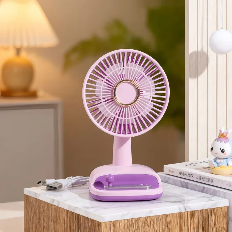Damen-Schreibtischventilator mit flexiblem Neigungswinkel Skanto